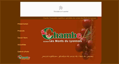 Desktop Screenshot of chambe.fr